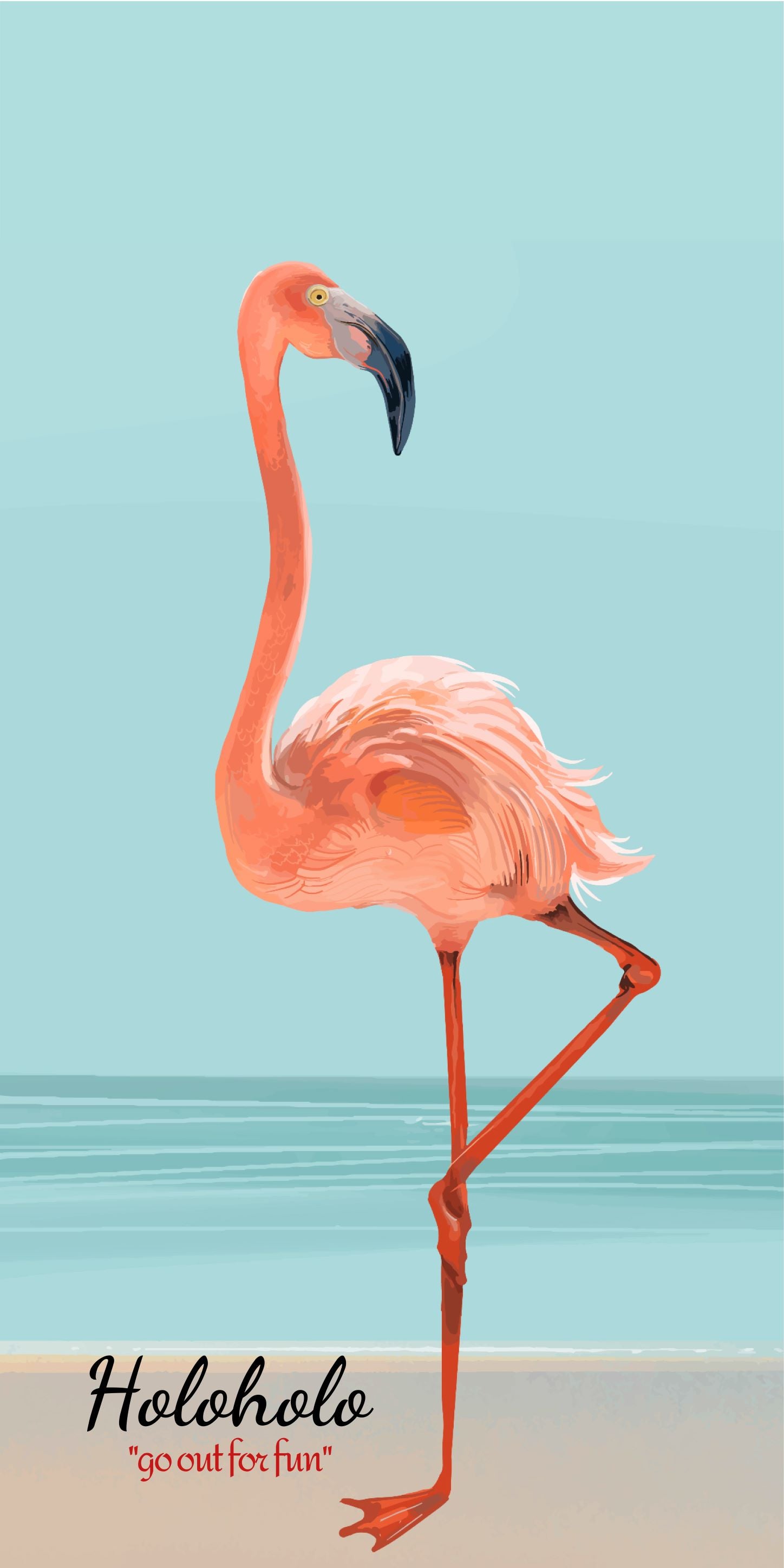 Wannabe Flamingo Poster